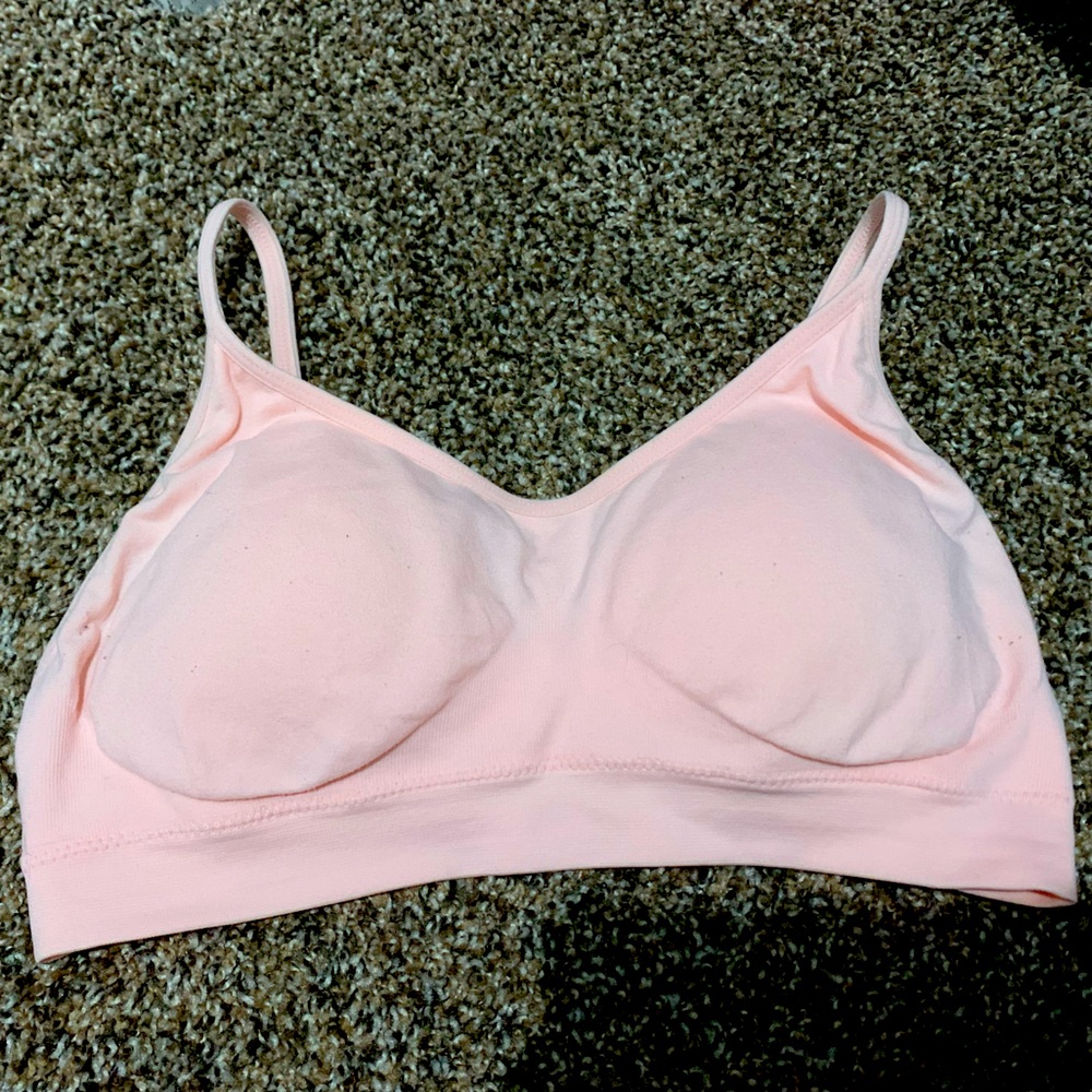 Pink lightly lined bralette